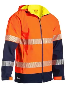 BISLEY WORKWEAR TAPED HI VIS RIPSTOP BONDED FLEECE JACKET XX Large