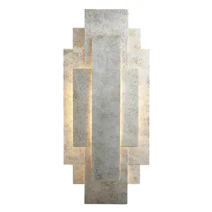 ForlÃ¬ 2 Light Wall Lamp Antique Silver Leaf