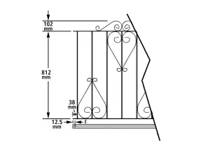 CLEVE Metal Scroll Double Driveway Garden Gate 2134mm GAP x 914mm High CDZP10