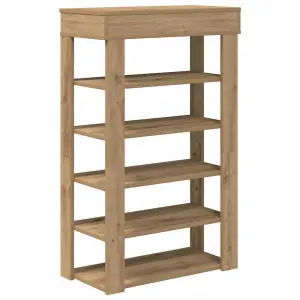 Berkfield Shoe Rack Artisan Oak 60x30x98 cm Engineered Wood