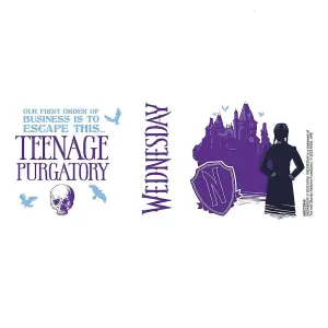 Wednesday Teenage Purgatory Inner Two Tone Mug Purple/White/Black (One Size)