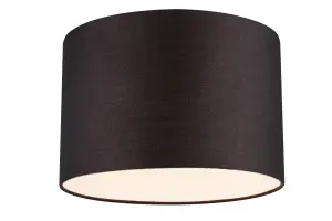 GoodHome Kpezin Charcoal Fabric dyed Light shade (D)40cm