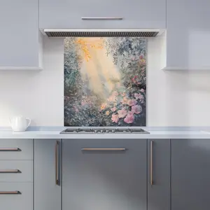 Ava Sterling: 00002 Premium Glass Kitchen Splashback W600mm x H650mm