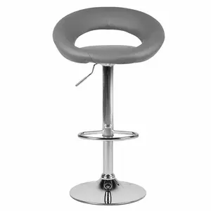 Cartwright Height Adjustable Swivel Bar Stool (Set of 2) Grey