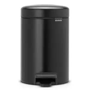 Brabantia NewIcon 3 Litre Soft Closing Pedal Bin Matt Black