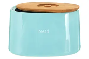 Maison by Premier Fletcher Blue Ceramic Bread Crock