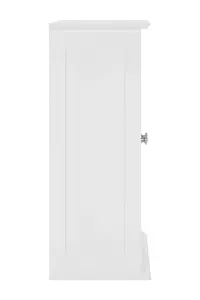 Maison by Premier Shutter White Wood 2 Door Wall Cabinet