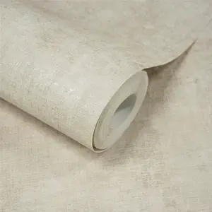 Grandeco Capri Distressed Italian Plaster Wallpaper, Taupe