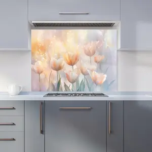 Ava Sterling: 00028 Premium Glass Kitchen Splashback W900mm x H650mm