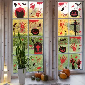 Walplus Halloween House Of Horrors Bloody Window Cling