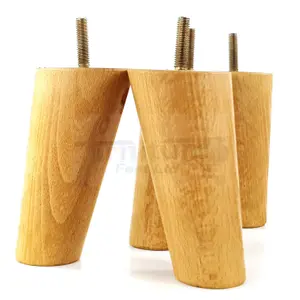 Wood Legs Oak Washed 120mm High Set Of 4 Replacement Furniture Feet Settee Chairs Sofas Footstools M8