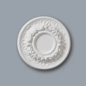 M70 Ceiling Rose - Medallion Lightweight Resin Ornate Decor Traditional Light Chandelier Feature Paintable Ceiling Centre 20cm