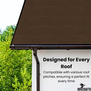 Bitumen Roof Felt Shingles, 20 pcs/34.44 ft² (3.2 sqm), Asphalt Roof Shingles - Weather Resistant Roofing Tiles - Brown