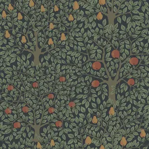 Galerie Apelviken 2 Black Green Floral Woodland Smooth Wallpaper