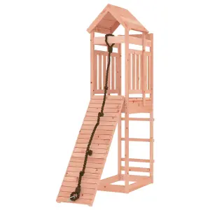 Berkfield Playhouse with Climbing Wall Solid Wood Douglas