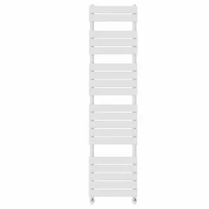 Rinse Flat Panel Bathroom Heated Towel Rail Ladder Radiator Warmer -1800x450mm White