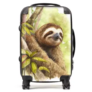 Sloth Watercolour Suitcase - Cabin