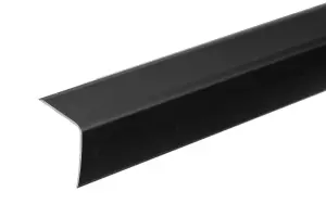 Anodised aluminium anti non slip stair edge nosing trim 900mm x 35mm x 35mm A41 black