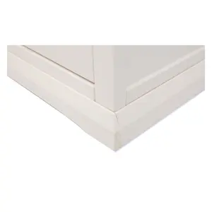 Castelli Off White 1 Drawer TV Cabinet Wood Knob