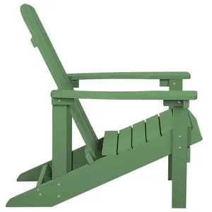 Beliani Retro Garden Chair ADIRONDACK Green