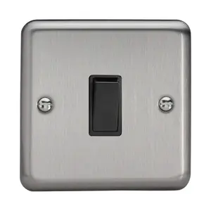 Varilight XS1B Rocker Switches 1-Gang Black,86x86x25mm