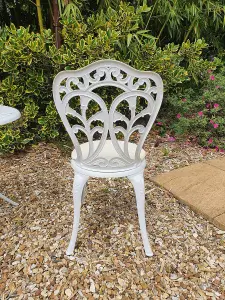 Grey Round Weave Hanging Chair - Cream Cushion