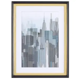 Framed Wall Print BAMAKO Rectangular 30 x 40 cm Urban Grey