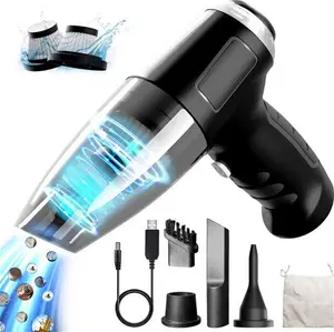 Jingyunali Handheld Vacuum - High Suction Power 8000PA, Portable Car Vacuum Cleaner, Suitable For Cleaning Cars, Homes, Pets And Small Spaces.