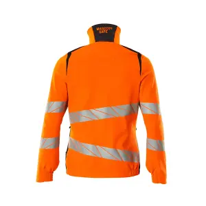 Mascot Accelerate Safe Ladies Fit Ultimate Stretch Work Jacket (Hi-Vis Orange/Dark Navy)  (Small)