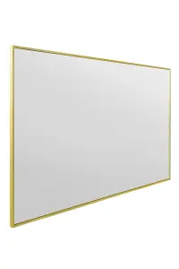 MirrorOutlet Artus - Gold Aluminium Edged Wall Mirror 47" X 31" (120 CM X 80 CM)