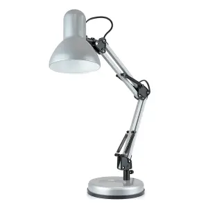 HomeLife 35w 'Swing Poise' Hobby Desk Lamp - Strato Silver