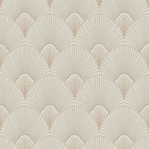 Sublime Art Deco Natural Geometric Wallpaper