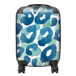 Watercolour Leopard Print Suitcase - Mini Cabin