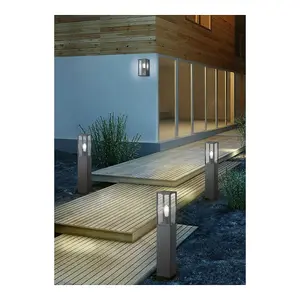 Luminosa Garonne Modern Outdoor Bollard Anthracite IP44 - UK Stock