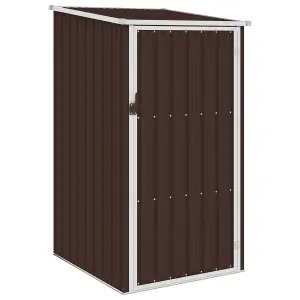 Berkfield Garden Shed Brown 87x98x159 cm Galvanised Steel