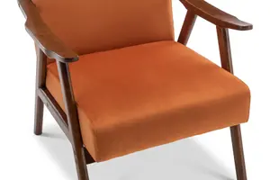 Velvet Orange Selma Accent Chair