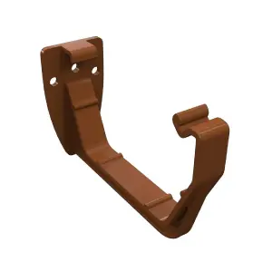 10 x Caramel Square Fascia Gutter Brackets, Freeflow 114mm Rain Water Systems