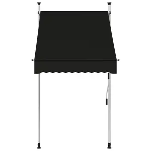 Berkfield Manual Retractable Awning 100 cm Anthracite