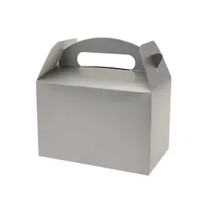 Apac Plain Gift Boxes (Pack of 6) Silver (One Size)