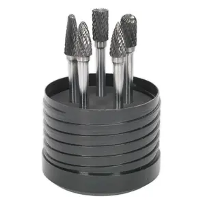 Sealey Tungsten Carbide Rotary Burr Set 5pc SDBK5