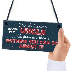 Red Ocean Funny Uncle Birthday Gifts Presents Hanging Plaque Keepsake Christmas Uncle Gifts