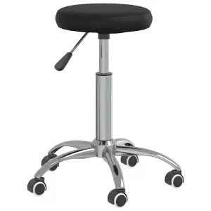 Berkfield Office Swivel Chair Black Faux Leather