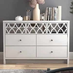 GFW Arianna 3+4 Drawer Chest White