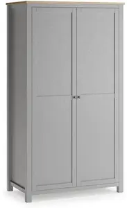 Dunelm Olney Double Wardrobe, Farmhouse, Grey