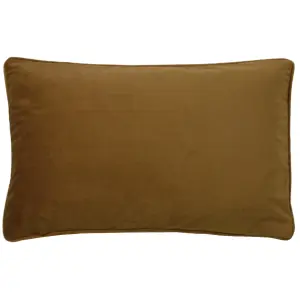 Paoletti Cheetah Forest Velvet Piped Polyester Filled Cushion