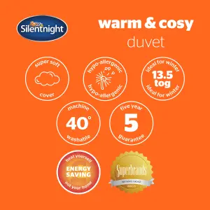 Silentnight Warm And Cosy 13.5 Tog, White, Single