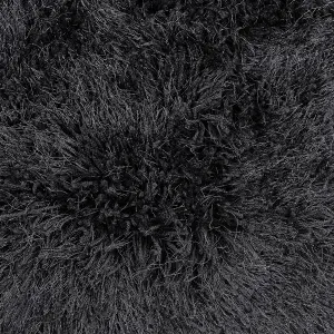 Shaggy Area Rug 200 x 300 cm Black CIDE