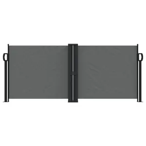 Retractable Side Awning Anthracite / 100" H x 1000" W