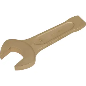 46mm Non-Sparking Open-End Slogging Spanner with Heavy-Duty Striking End