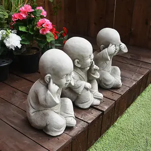 Oriental Garden Set of 3 wise Monks